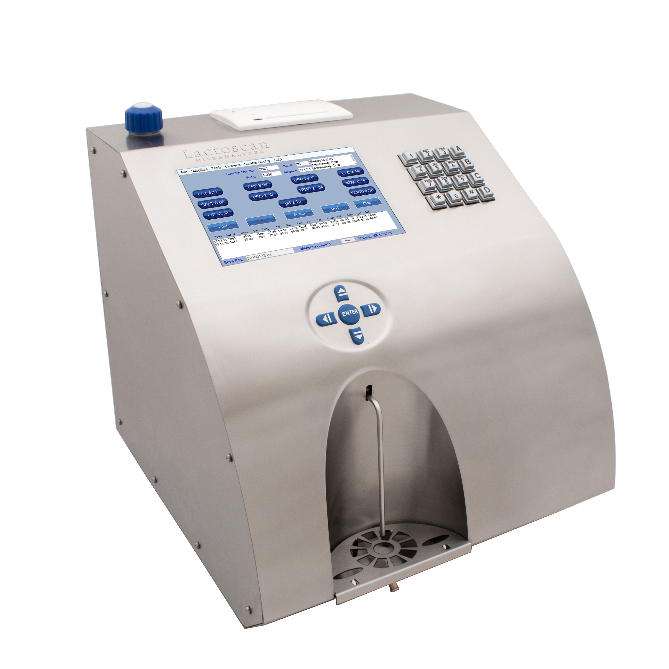 Analizador ultrasónico de leche (Milk collecting Center Windows based) | MCC W | Lactoscan by MILKOTRONIC