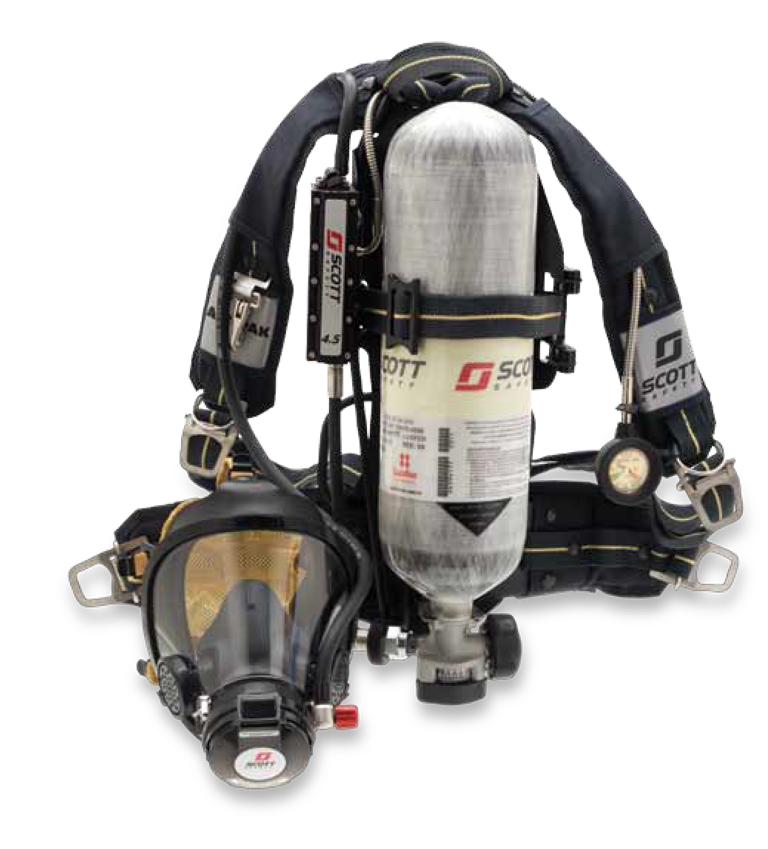 Respirador autónomo con regulador E-Z Flo y alarma Vibralert | Air-Pak 75i | 3M Scott Fire & Safety