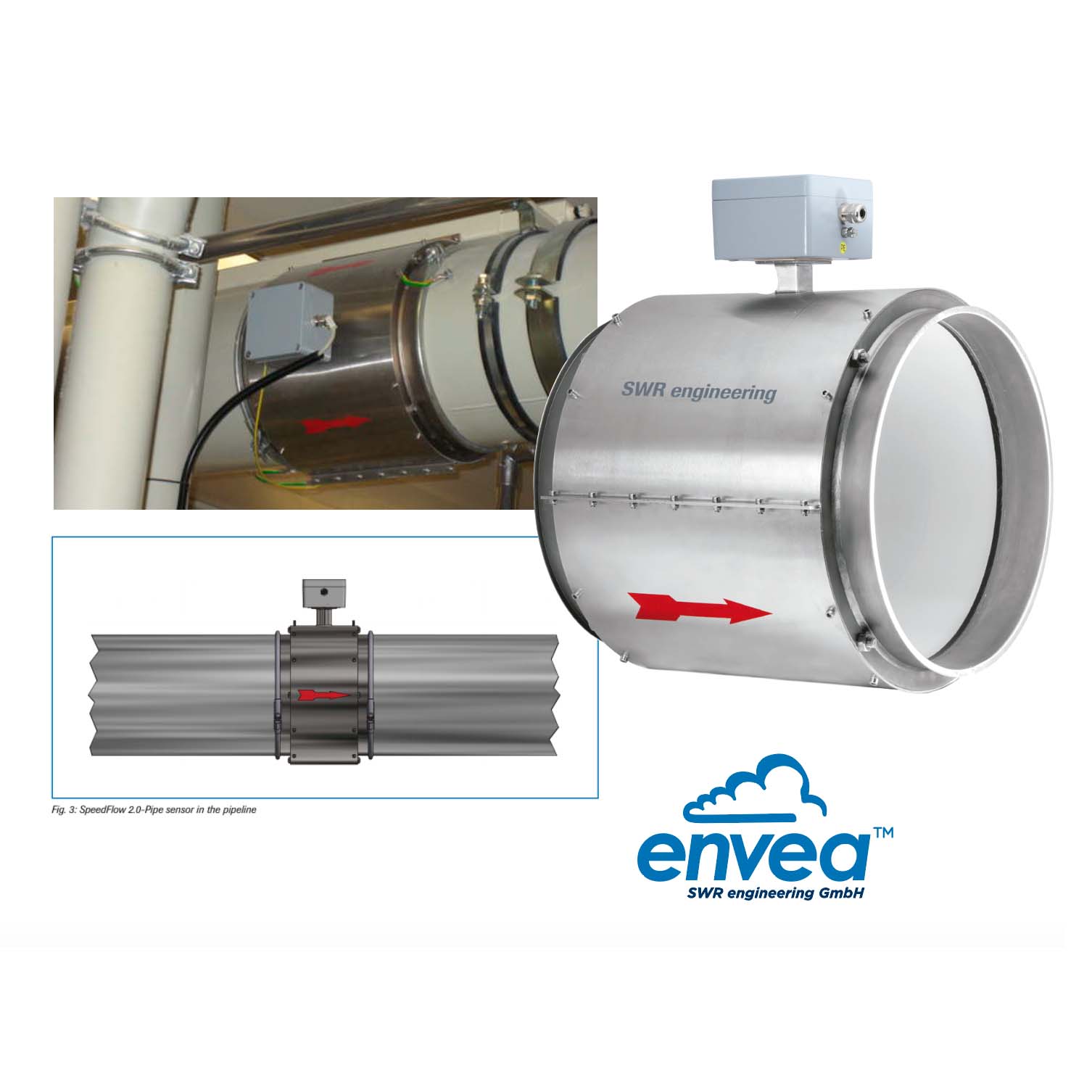 Medición de velocidad de sólidos, en caída libre y transporte neumático | SpeedFlow | Envea SWR