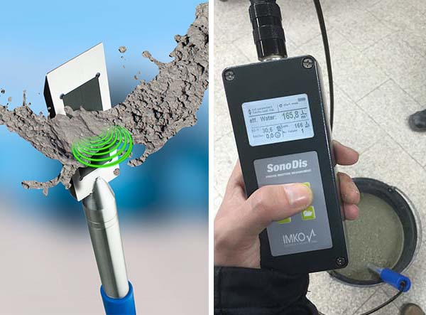 Sensor de humedad para arena, grava y materiales granulados | Sono WZ | IMKO