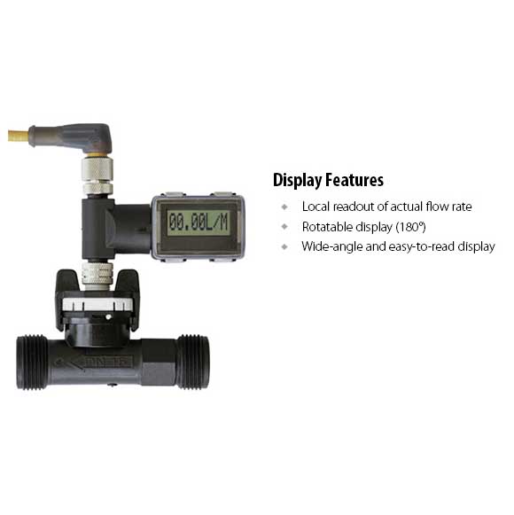 Caudalímetro compacto tipo vortex con pantalla integrada | LIQUI-VIEW Base | Bronkhorst