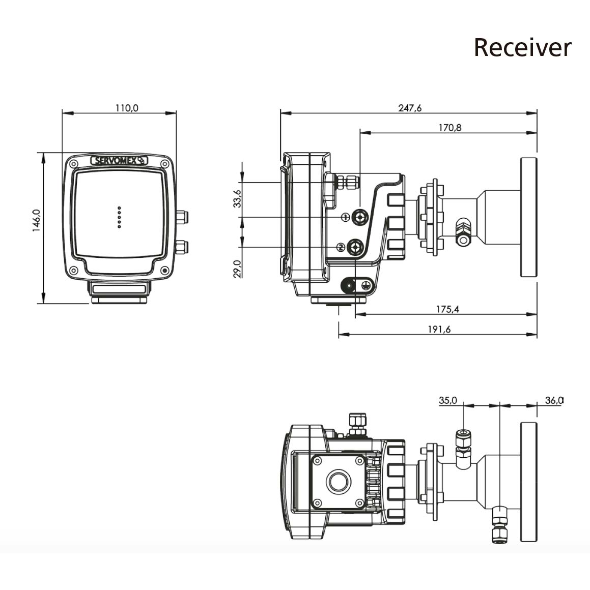 Monitor de oxígeno para control de combustión | Laser 3 Plus | SERVOMEX
